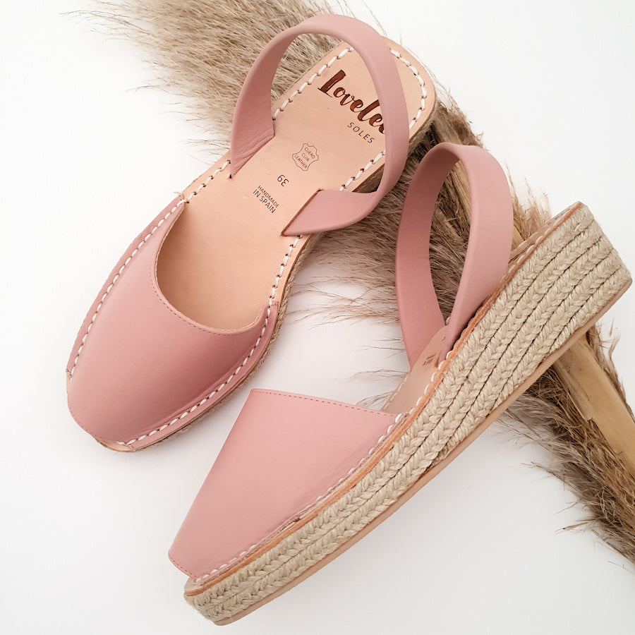 Dusky pink new arrivals wedges