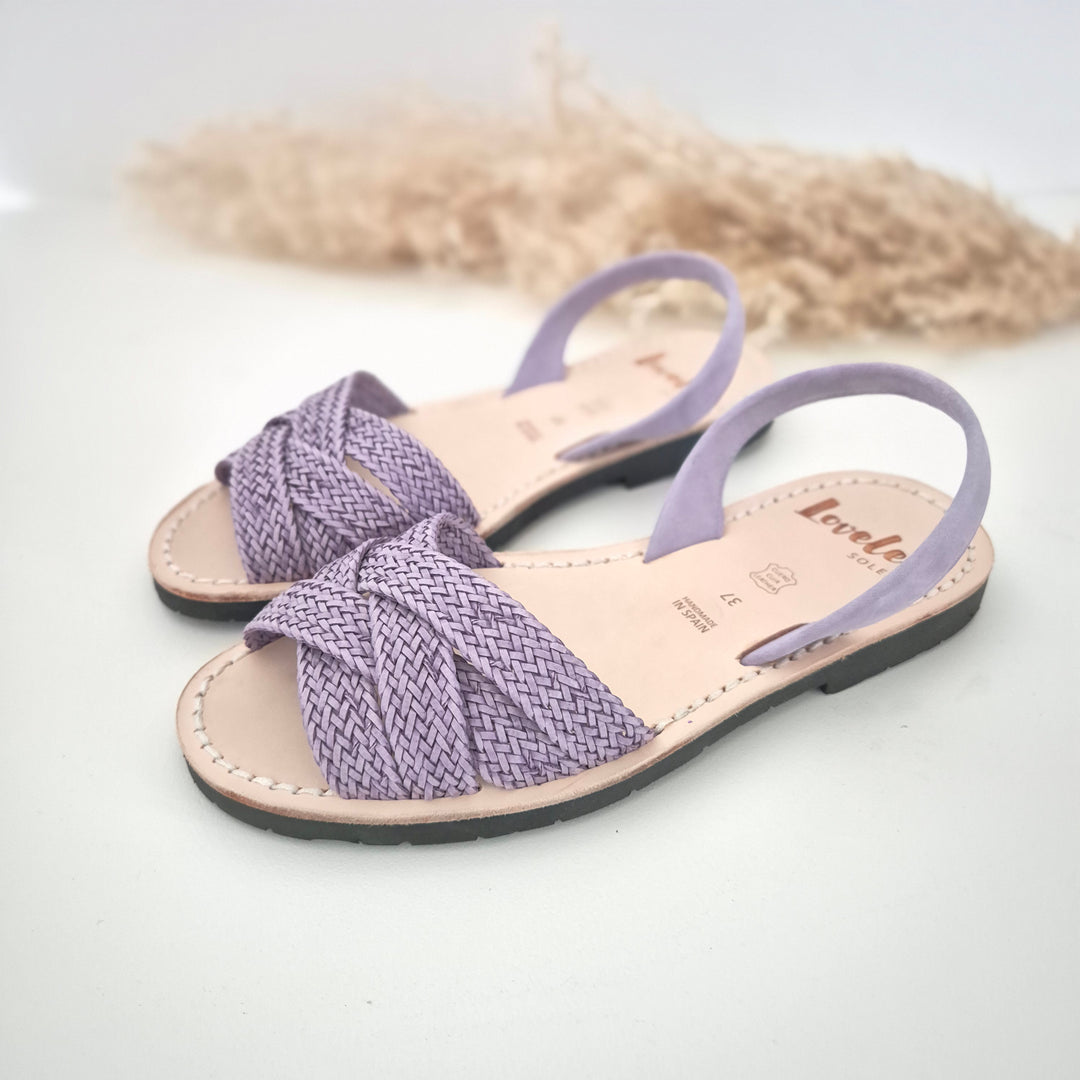 Sandals Peep Toes Lilac by Lovelee Soles 