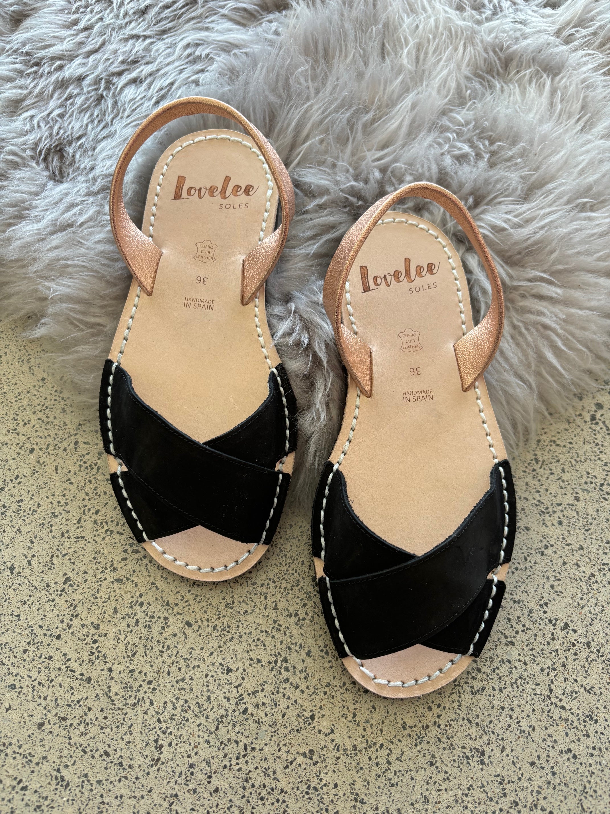 Rose gold crossover sandals deals